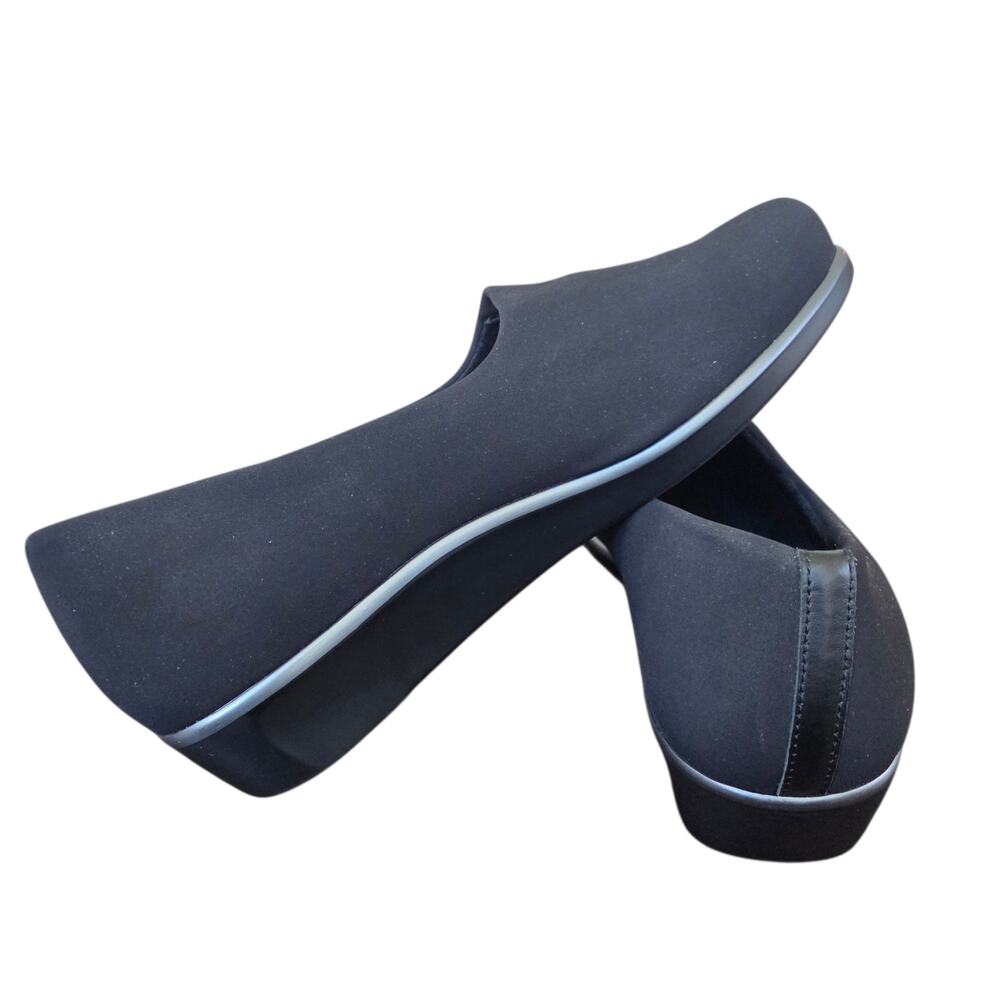 SAS Bliss Slip-On Wedge Shoes with TRIPAD Cushioned Support Black sz 11 D Wide